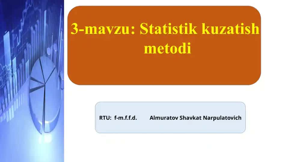 Statistik kuzatish metodi