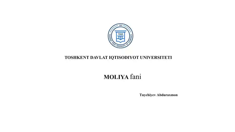 Xo‘jalik yurituvchi subyekt innovatsion va investitsion faoliyatini moliyalashtirish