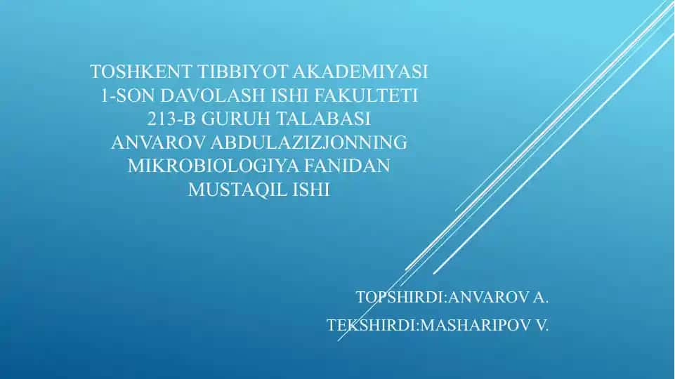 Bakteriyalarda fermentativ jarayonlar