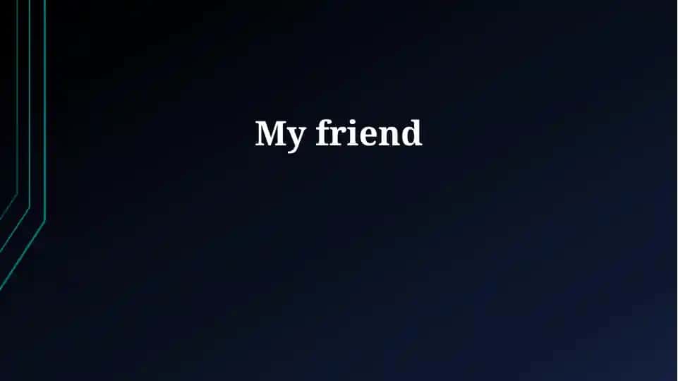 Meeting My Amazing Friend