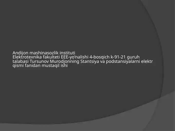 Elektrotexnika fakulteti