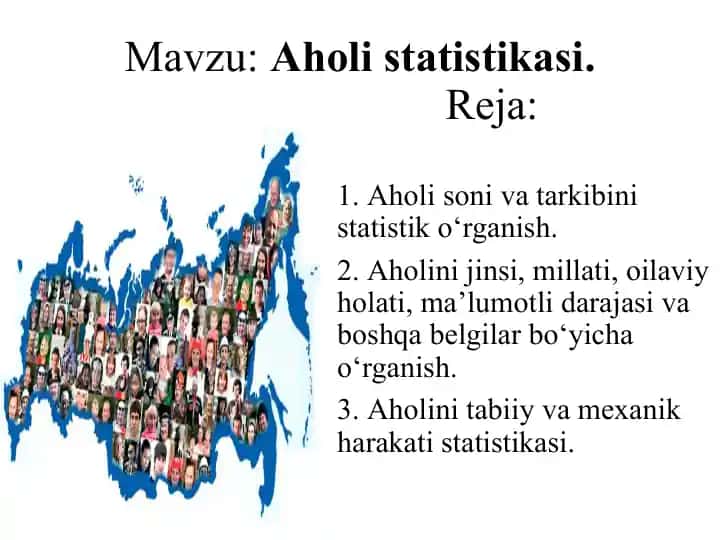 Aholi statistikasi