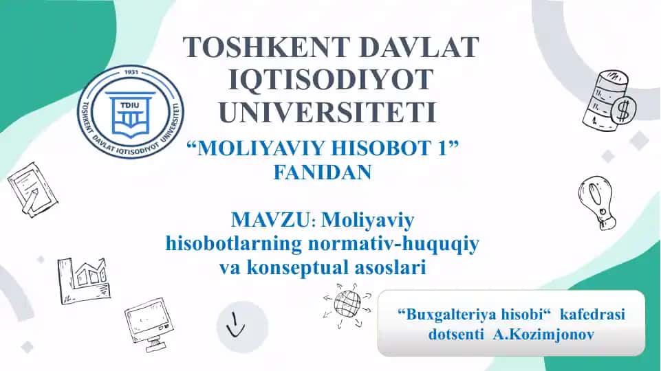 MOLIYAVIY HISOBOT 1