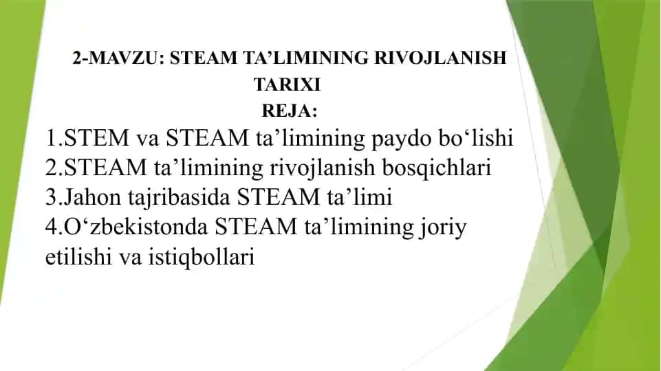 STEM va STEAM Ta'limi