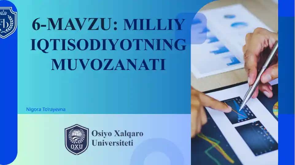 Milliy iqtisodiyotning muvozanati