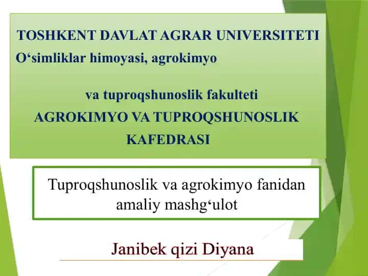 Tuproq kesmasini olish usullari
