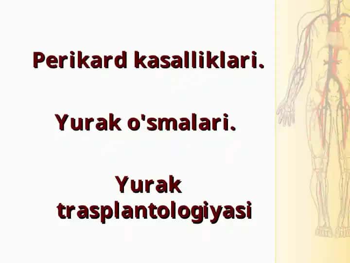 Perikard kasalliklari