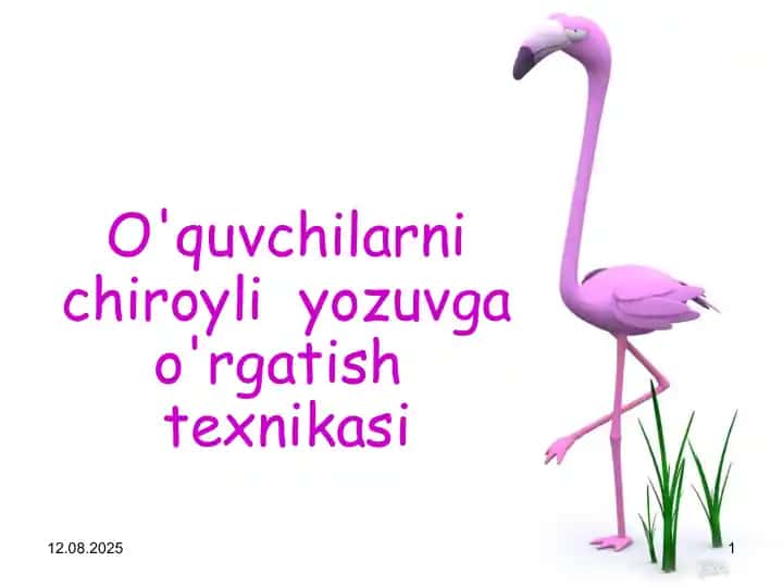 O'quvchilarni chiroyli yozuvga o'rgatish texnikasi