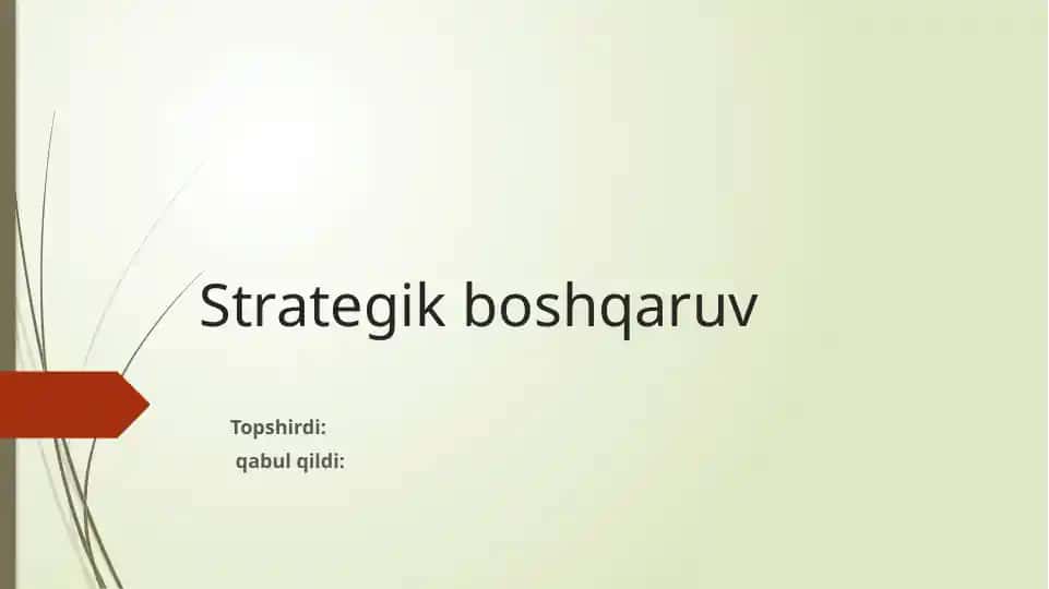 strategiya yaratishning 3 vazifasi
