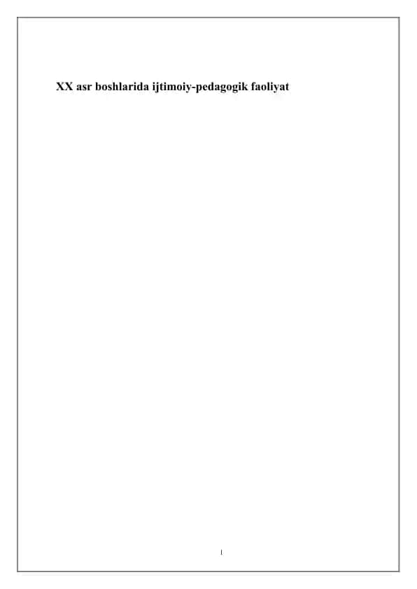 Ijtimoiy pedagogika fani va uning rivojlanishi