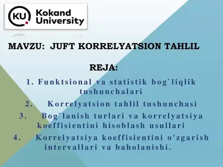 Korrelyatsion tahlil