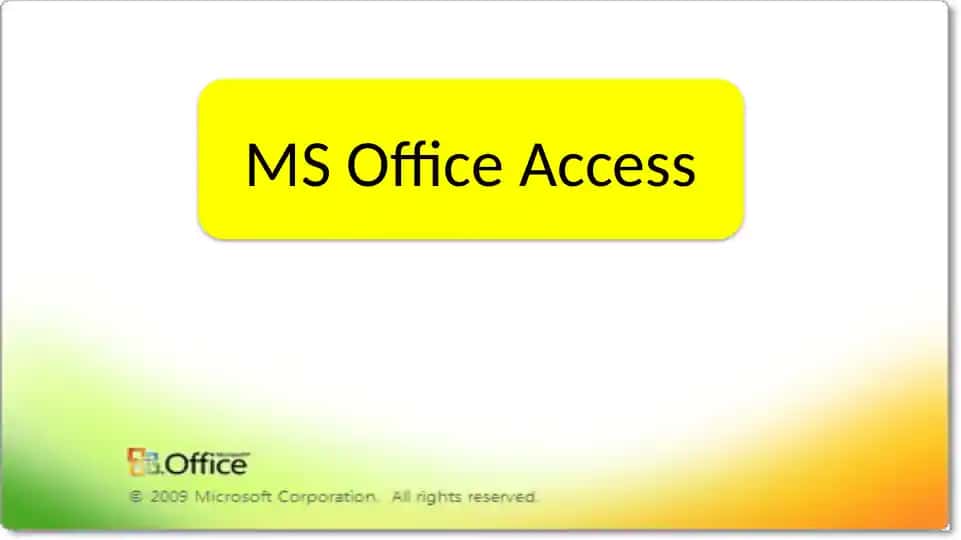 MS Office Access