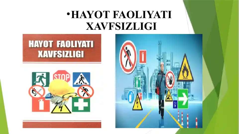 HAYOT FAOLIYATI XAVFSIZLIGI