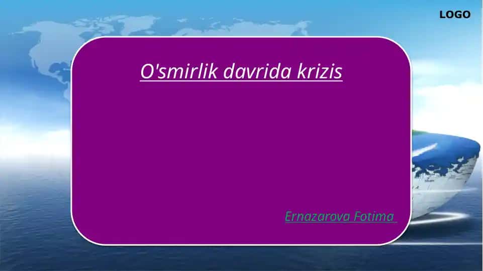 O'smirlik davri krizis