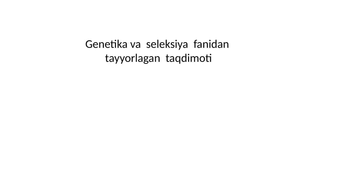 Odam Genetikasi Tadqiqot Metodlari
