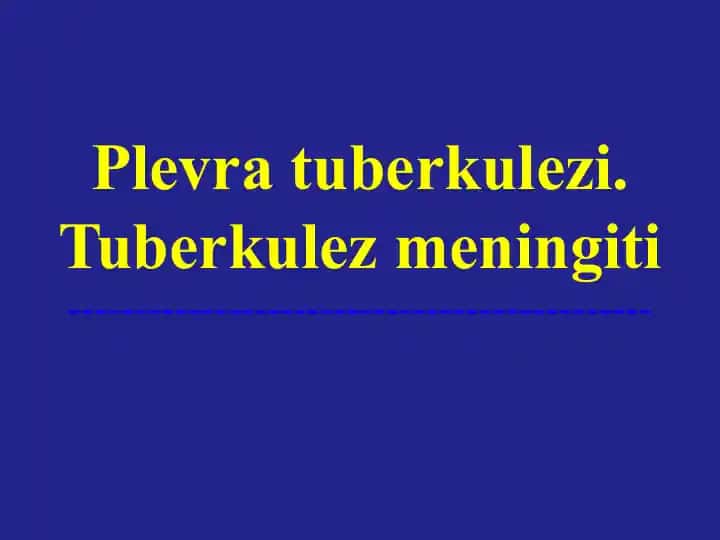 Tuberkulezplevriti