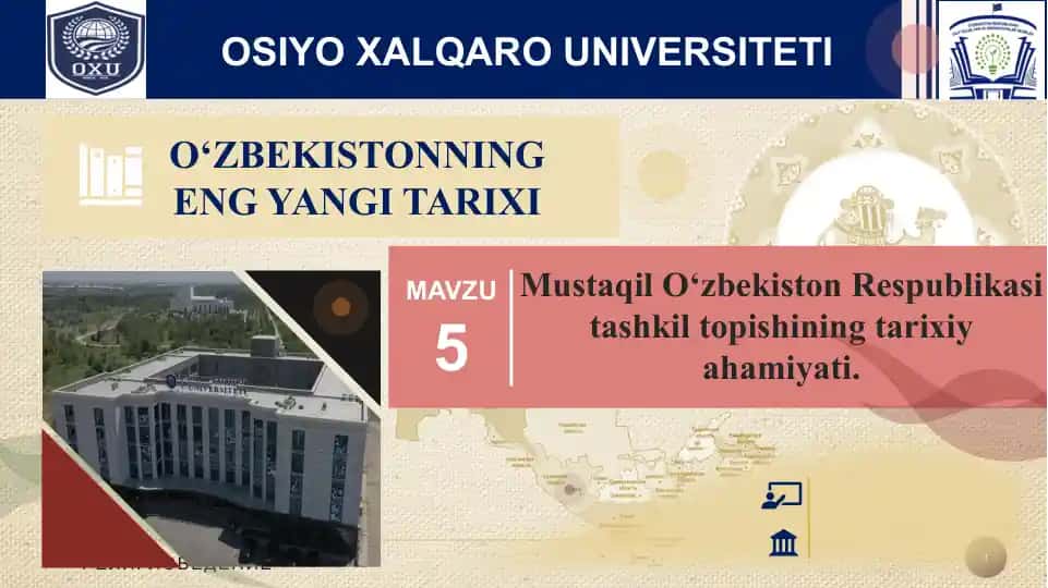 O‘zbekistonning Eng Yangi Tarixi