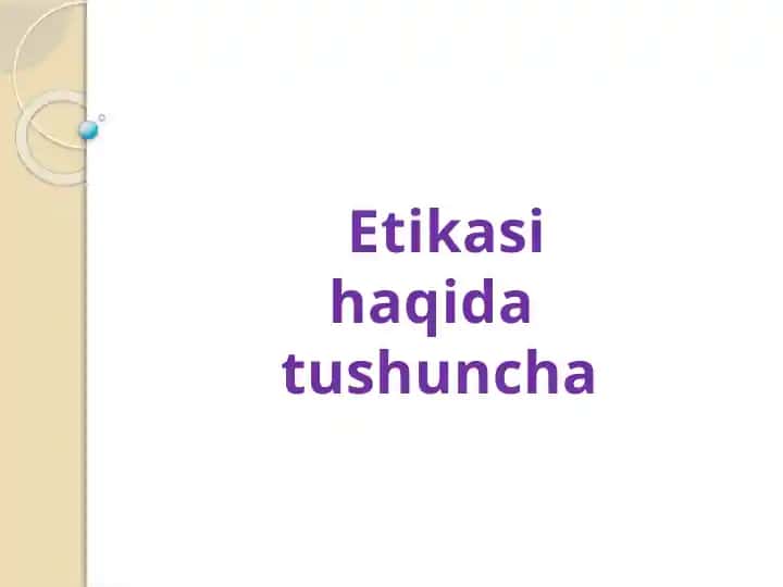 Etikasi haqida