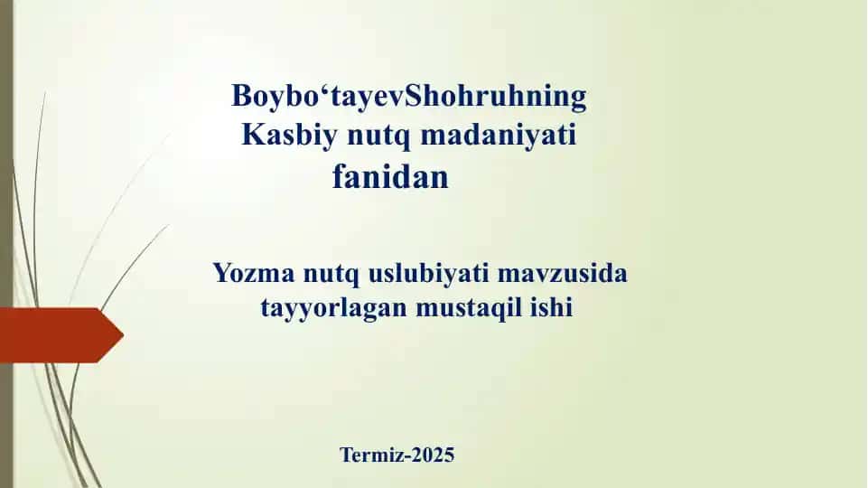 Yozma Nutq