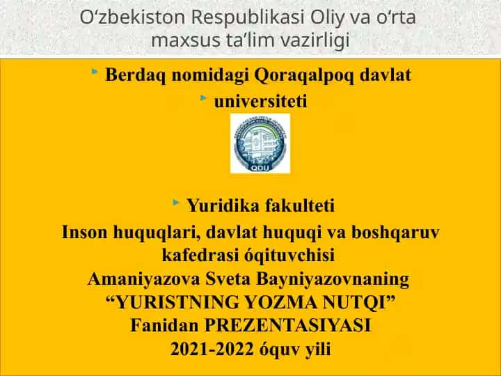 IMLОVIY (ОRFОGRАFIK) MЕ’YORLАR