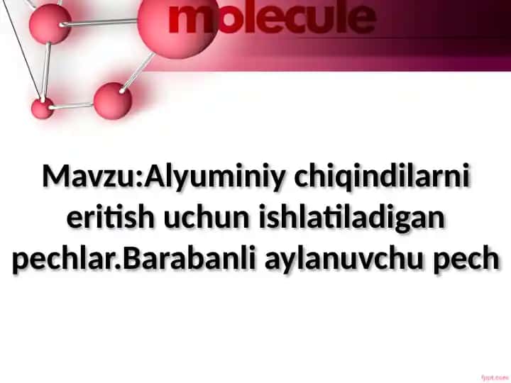 Alyuminiy chiqindilarni eritish uchun ishlatiladigan pechlar.Barabanli aylanuvchu pech