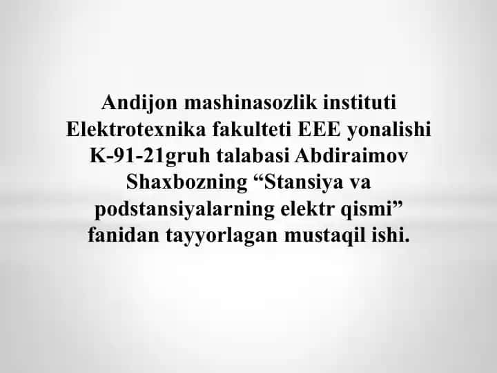 Oʻzbekiston energetikasining rivojlanishi va kelajagi