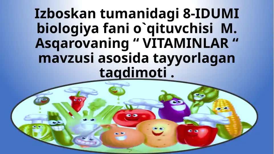 Vitaminlar taqdimoti