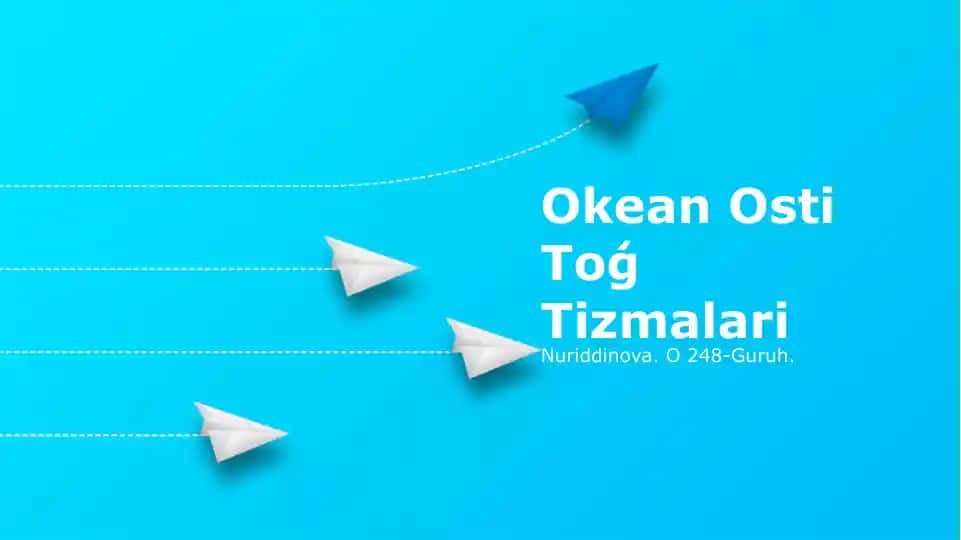 Okean Osti To'g' Tizmalari