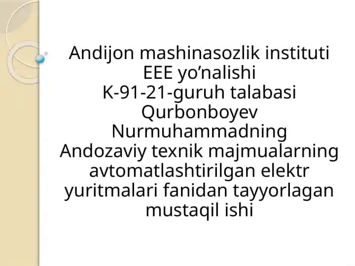 Boshqaruv diapazoniga mos ravishda ta'minot manbaiga qo'yiladigan talablar