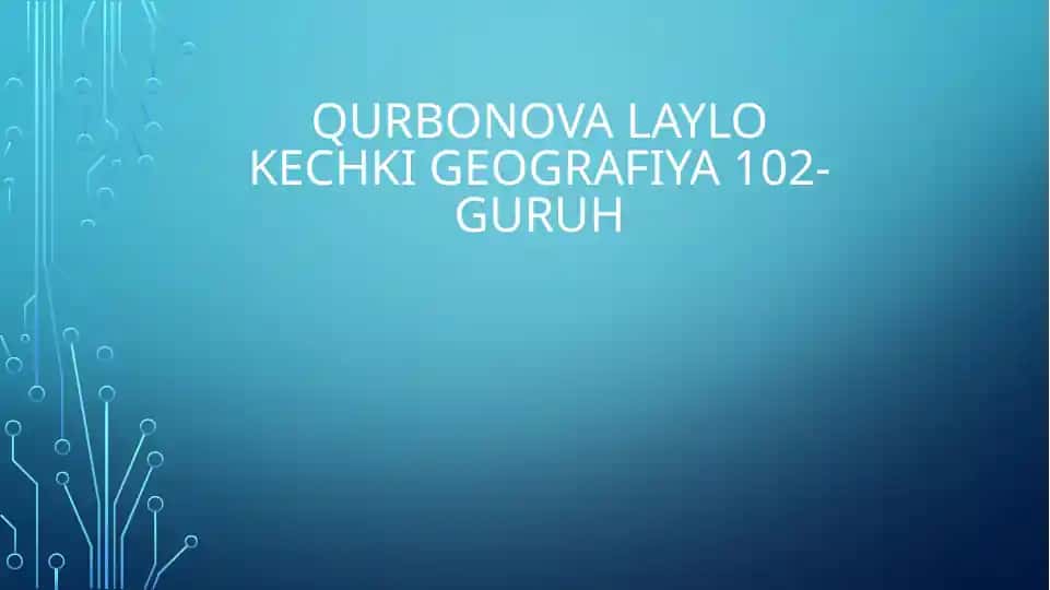 QURBONOVA Laylo