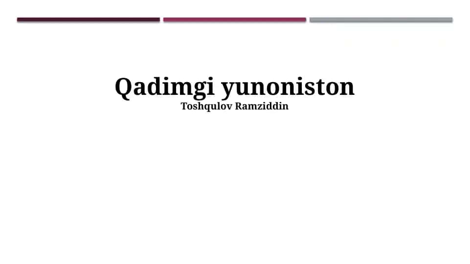Qadimgi Yunoniston