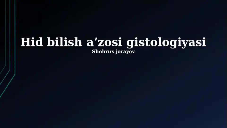 Eshitish organi gistologiyasi
