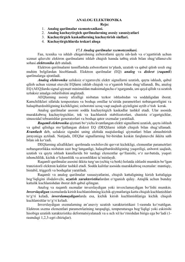 Analog Elektronika