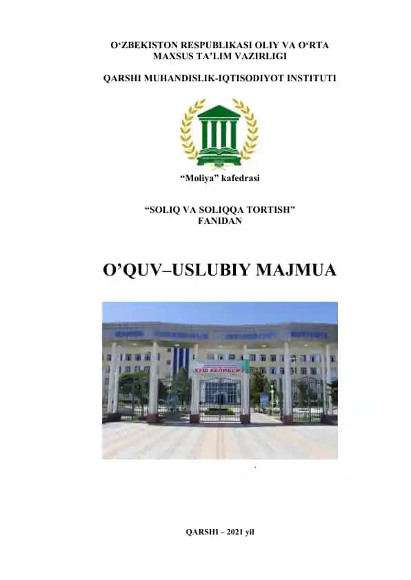 "O'quv uslubiy majmuasi"
