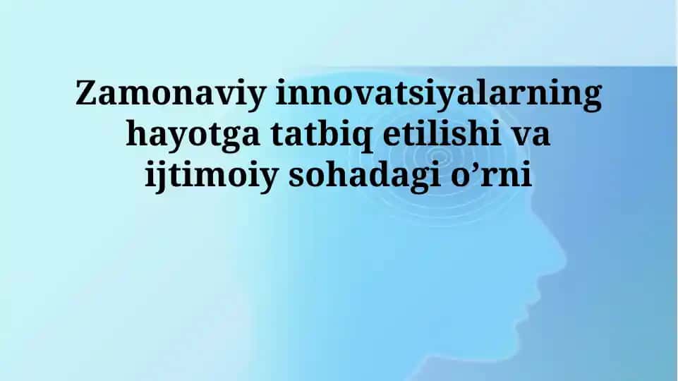 Innovatsiyalar