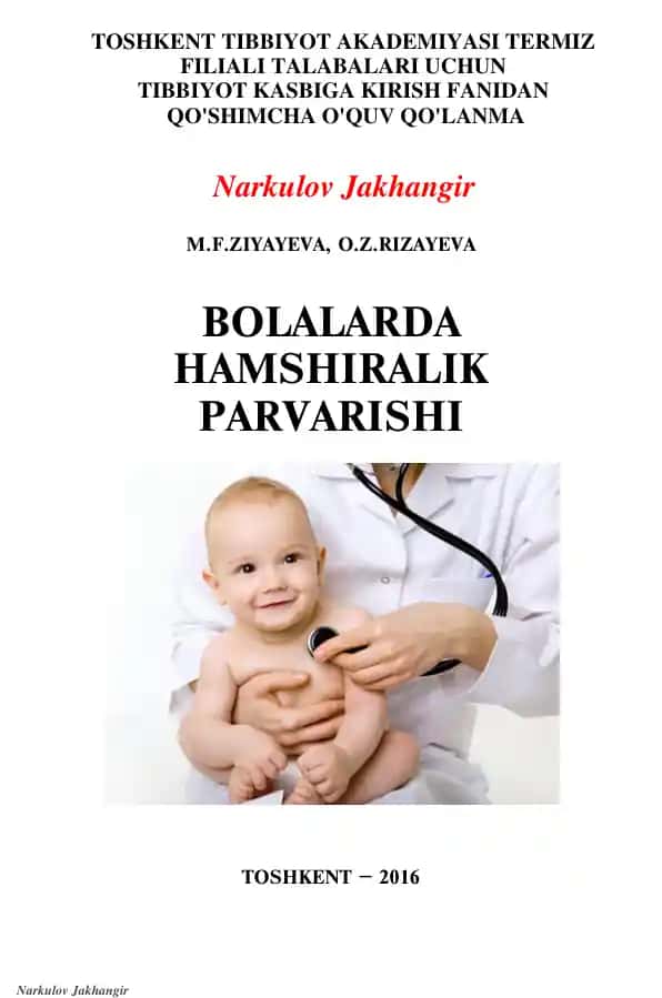Bolalarda hamshiralik parvarishi