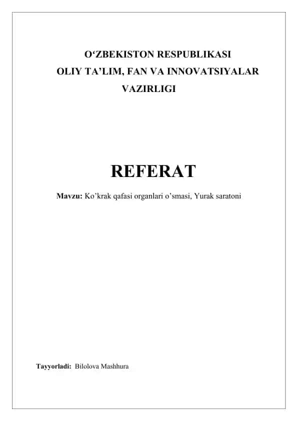 Ko'krak qafasi organlari o’smasi, Yurak saratoni