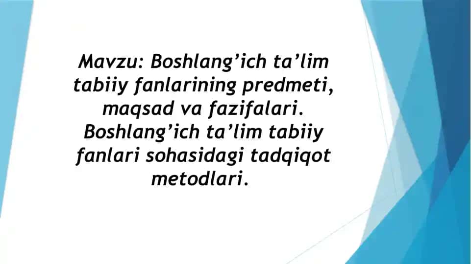 Tabiatshunoslik fanlari