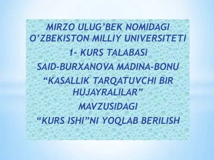 "Kasallik Tarqatuvchi Bir Hujayralilar"
