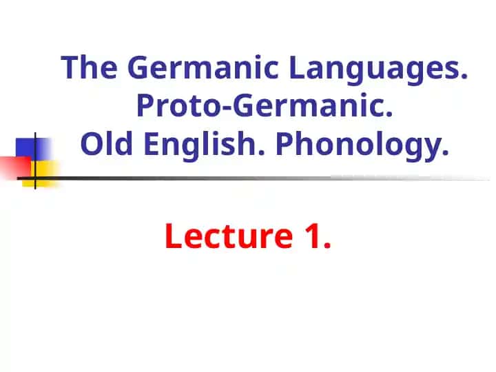 The Germanic Languages