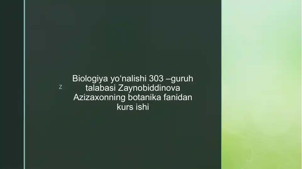 Qurg‘oqchil o‘simliklar fiziologik xususiyatlari