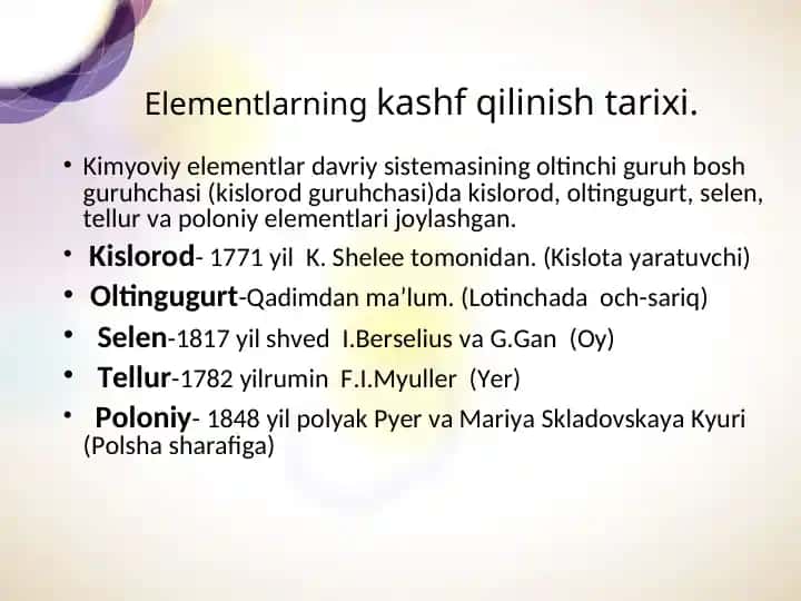 Kimyoviy elementlar