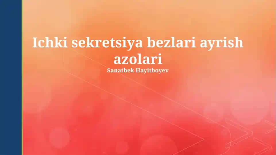 Ichki sekretsiya bezlari ayrish azolari