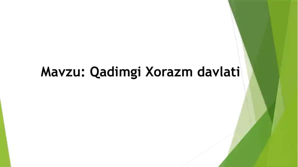 Qadimgi Xorazm davlati