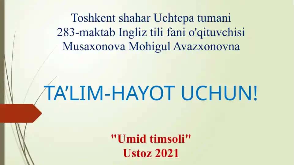 "Umid timsoli: Soft Skillsni Rivojlantirishning Dolzarbligi"