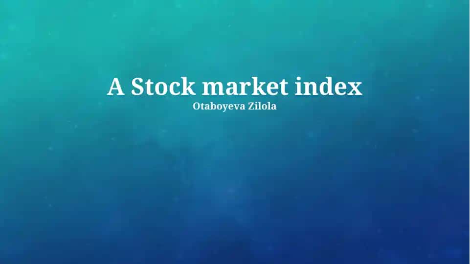 Stock Market Index