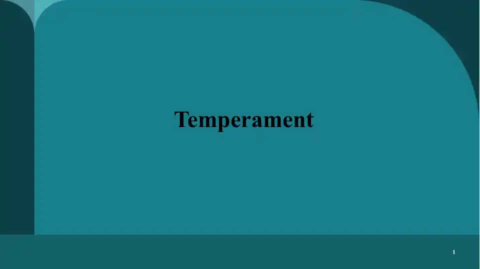 Temperament