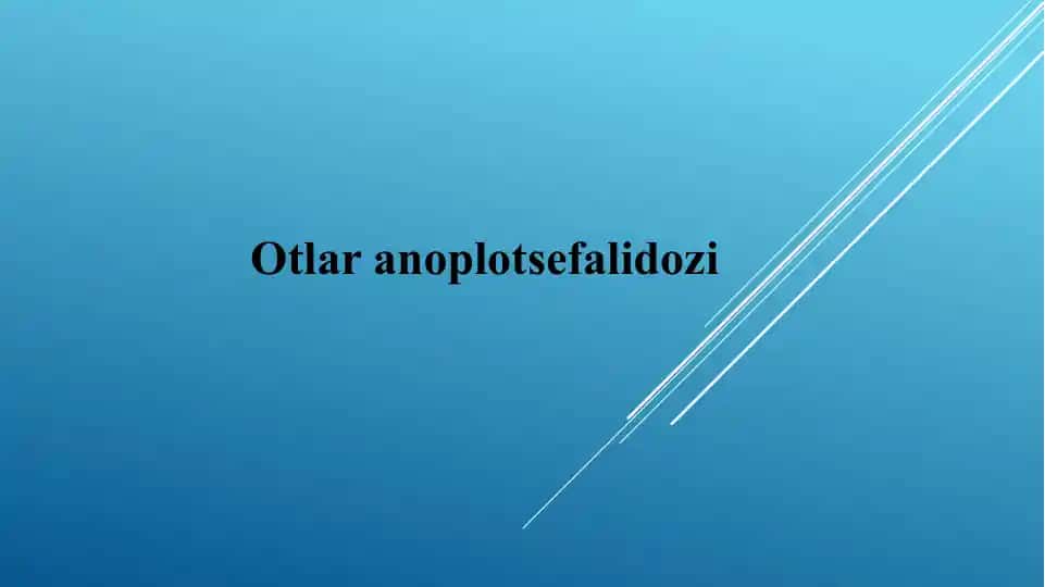 Otlar anoplotsefalidozi