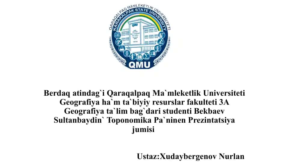 Toponomika