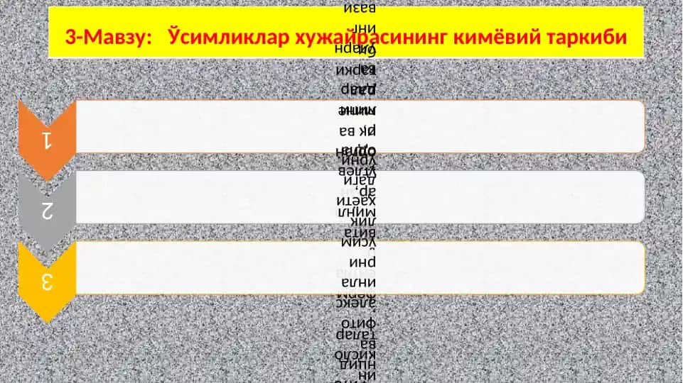 Ўсимликлар хужайрасининг кимёвий таркиби